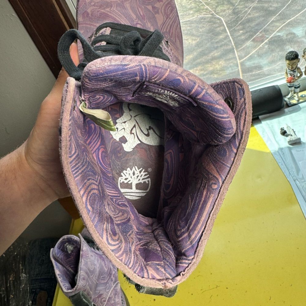 Prince Purple Reign x Timberland Purple Boots Sz 9M - Picture 11 of 15